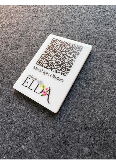 10 Adet Pleksi Qr Menü Otel, Bar, Cafe, Restaurant Barkod Masaüst