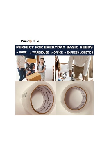 Açık Ambalaj Bandı 2 Rulo, 1.88 'x 70 Yarda, Daha Kalın Akrilik Yapıştırıcı 2