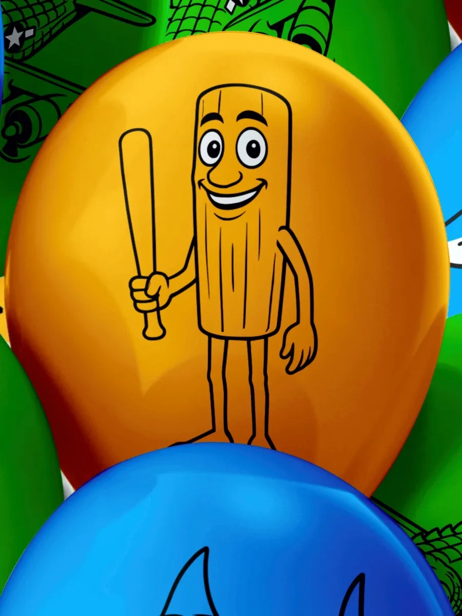 Onlybest İtalyan Hayvanları Mımarları Hava Balonları Seti 443820247 Açık Mavi