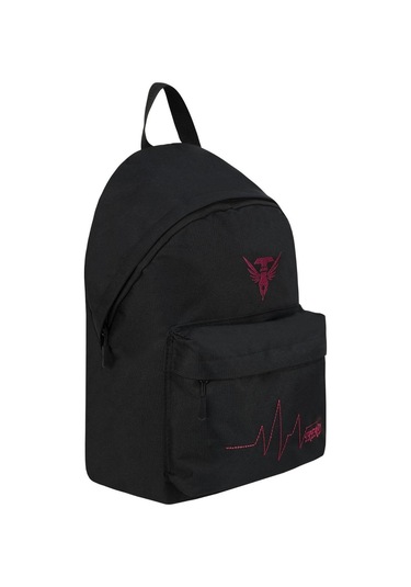 Geniş Hacimli Günlük Ve Okul Kullanımına Uygun Unisex Siyah Bordo Sırt Çantası Pwcnt010 Siyah Bordo