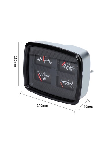 Yifomall 4 Fonksiyonlu Araç Gösterge Paneli - Yakıt, Yağ Basıncı, Su Sıcaklığı Ve Ampermetre İle Gerçek Zamanlı Takip