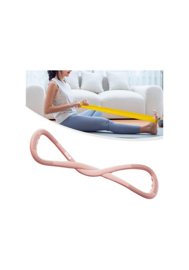Suntek 8 Saplı Direnç Bandı Taşınabilir Egzersiz Antrenman Pembe 35 Lbs