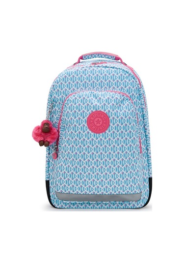 Kıplıng Class Room Büyük Boy Sırt Çantası Mavi Dreamy Geo C