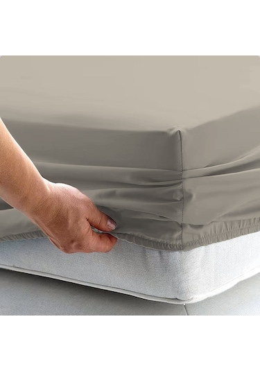 Bağcıklı %100 Pamuk Çift Kişilik Nevresim Takımı-yaprak Fısıltısı Gri