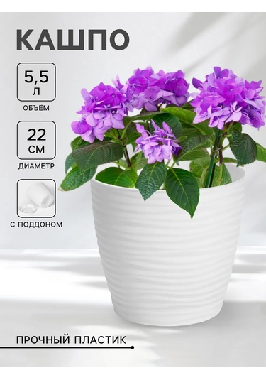 Idea Dünya Desenli 5,5 Litre Altlıklı Çiçek Saksısı" 147309698