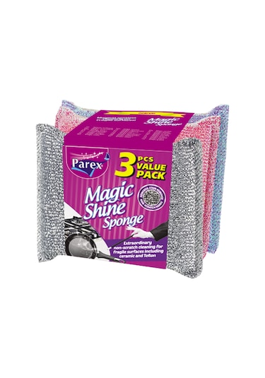 Magic Shine Sünger Klasik Sünger Bulaşık Altlığı Ve Mutfak Bezi Paketi