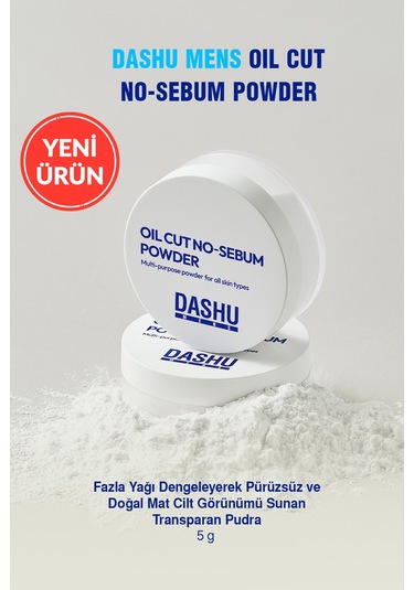 Dashu Mens Oil Cut No Sebum Powder Beyaz