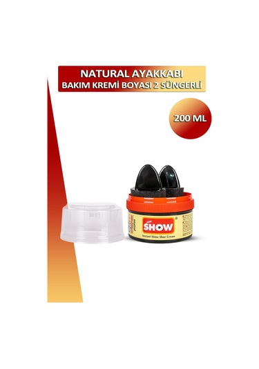Show Ayakkabı Bakım Kremi Boyası 2 Süngerli 200 Ml 001