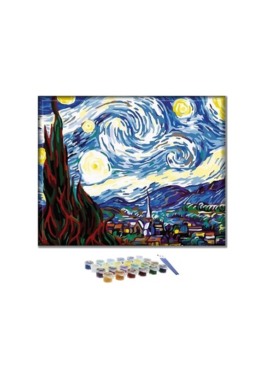 Sayılarla Boyama Seti - Yıldızlı Gece