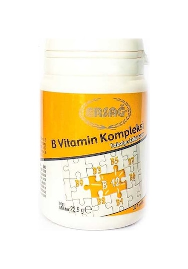 Ersağ B Vitamin Kompleksi (B12) Besin Takviyesi 30 Tablet