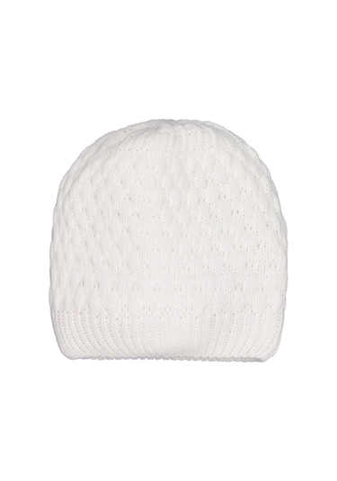 Civil Baby Çift Ponponlu Bebek Uni Basic Bere - Ekru Standart