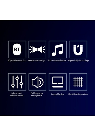 Maiyame E-350bs Bluetooth Hoparlör Yüksek Kaliteli Ses 4d Stereo Siyah Bilgisayar Masaüstü Hoparlö