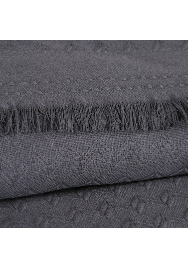 Schafer Home Zuma Çift Kişilik Pike 200x220 Cm-antrasit Antrasit
