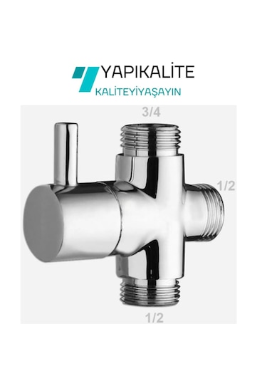 Banyo Robot Duş Seti Yönlendirici Musluk 3/4x1/2x1/2