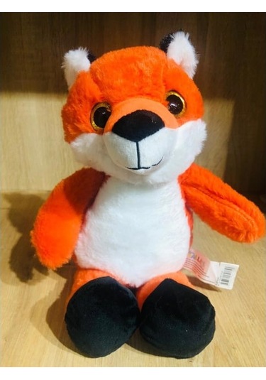 Sevimli Tilki Peluş 25 Cm Yumuşak Oyuncak Peluş Tilki Turuncu