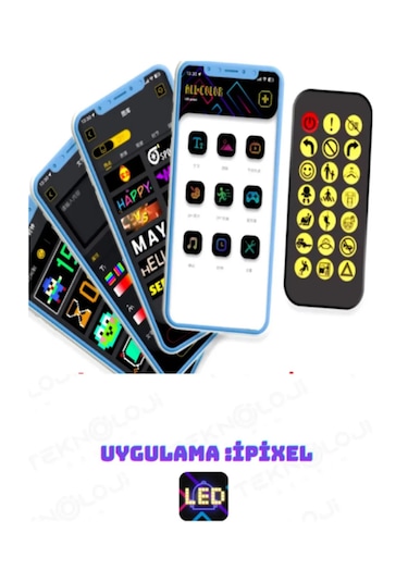 Led Ekran Matrix Panel Cama Yapışan Büyük Boy 16x32