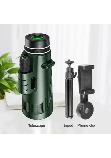 80x100 Hd Monoküler Teleskop 8000m Uzun Menzilli Zoom Bak4 Prizma Teleskop Mavi