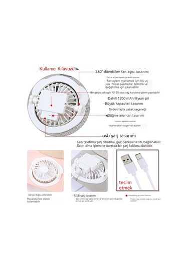 Erkekler İçin Havadar Yazlık Güneşten Koruyucu Şapka, Serin Tutan Fanlı Tasarım Kahverengi