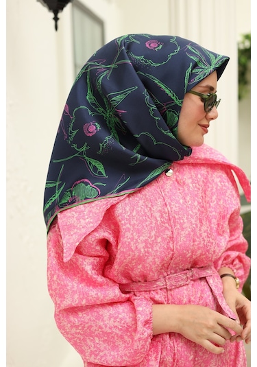 Silk Home Twill İpek Eşarp 11433-01 Lacivert