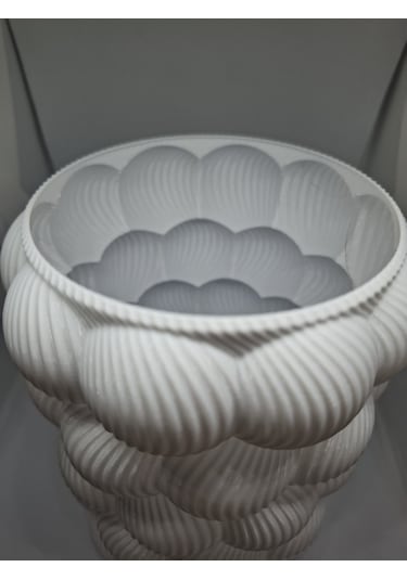 Bubble Vazo - 16 Cm Beyaz