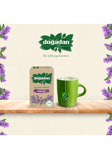 Doğadan Ada Çayı Bitki Poşet Çay 20'li 50 G