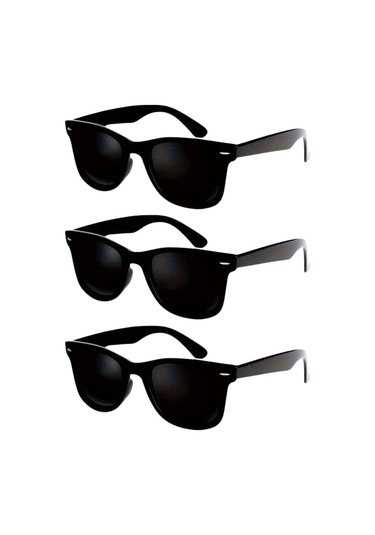 Vos Versa Siyah Unisex 3lü Güneş Gözlüğü Vvg011003 Siyah
