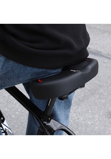 Jzcat Kalınlaşmış Yüksek Elastikiyet Bisiklet Selesi Yumuşak - Kırmızı