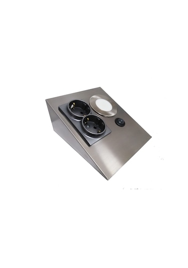 Dolap Tezgah Altı Paslanmaz Metal Inox Led Spot Aydınlatmalı P