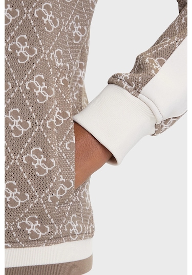 Guess Bayan Sweat V5bq16 K1990 Fngy Kahve Kahve