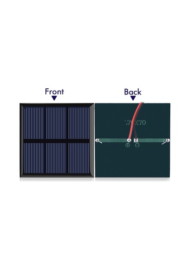 Yaozixa 1.5v 0.7w Güneş Paneli, 70x70mm, 1.2v Pil Şarj Edici, Dıy Uygulamalar İçin, Yüksek Verimlilik, Esnek Kablolu
