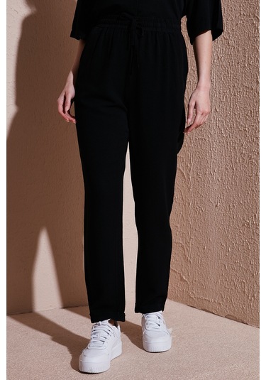Fashion Friends Bayan Pantolon 25y0550k1 Siyah Siyah