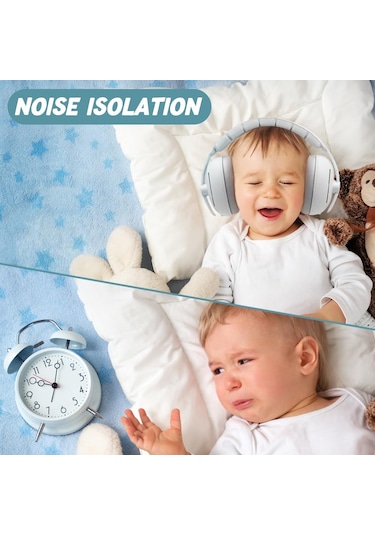 Bebek Kulak Koruması, 2'si 1 Arada Bebek Kulaklığı, Gürültü