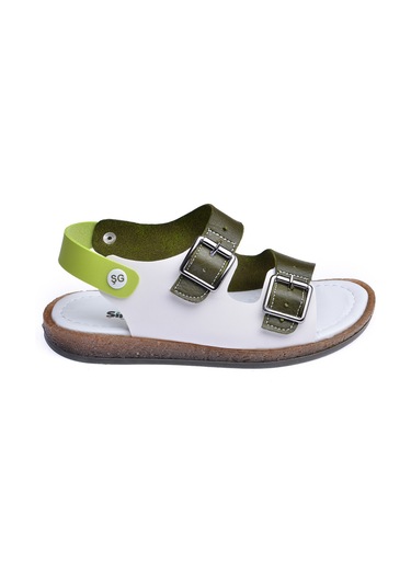 Kiko Kids Erkek Çocuk Sandalet Şb 2330-39 Yeşil - Beyaz 001