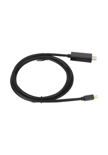 Mufunye Mini Dp'den Hdmı'ye Erkek-erkek Dönüştürücü Kablosu, 4k Ultra Hd Destekli, 1.83m, Siyah, Ses-video Aktarımı, Plug & Play, Projeksiyon Ve Tv Uyumlu