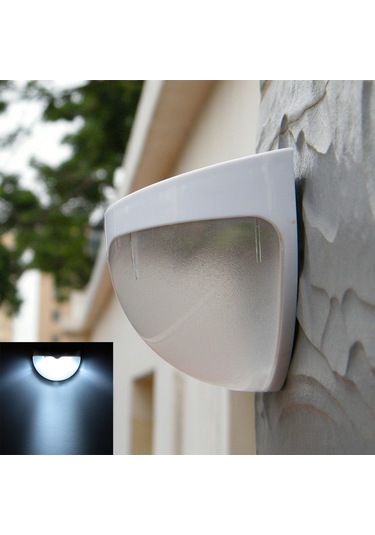 Skycity Güneş Enerjili Led Duvar Lambası, Beyaz Işık, Dahili Pil İle, Ip55 Su Geçirmez, Bahçe/ev Terası Için Altın