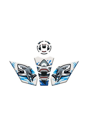 Gogo Tank Pad Set Turuncu Shark 013 4 Parça - Cf Moto Sr 250