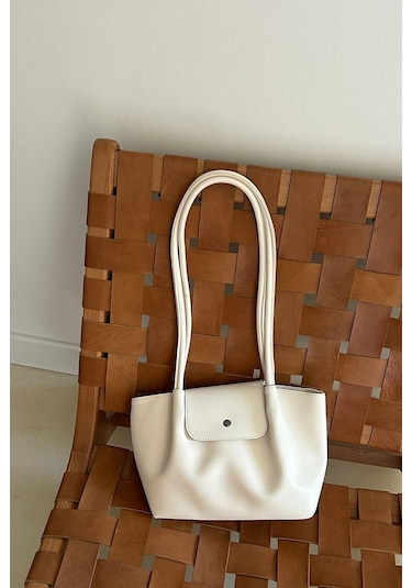 Lior Kapaklı Omuz Çanta Krem Krem