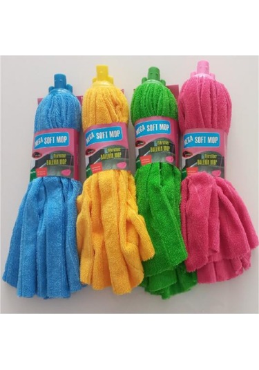 Mega Soft 3 Adet Mikrofiber Havlu Vileda Paspas Mop Xl Yedek Ucu