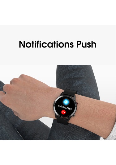 Geeksen L16 Ip68 Su Geçirmez Çağrı Hatırlatıcısı Kalp Atış Hızı Monitörü Kan B Akıllı Saat (İthalatçı Garantili)