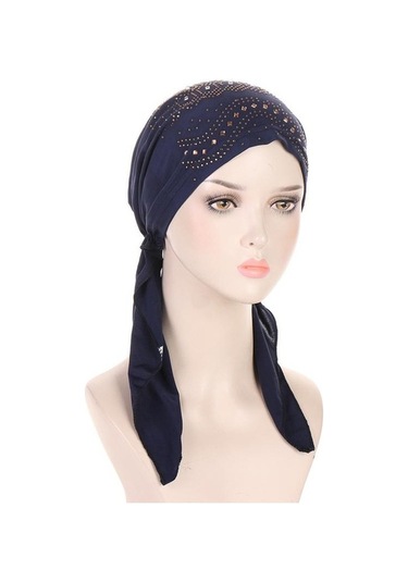 Novahub İslami Türban Kadınlar İçin Pembe Elastik Başörtüsü Wrap Şapka Kaput Kadın Türban Kapakları Moda Kadınlar İçin Şapka Pembe