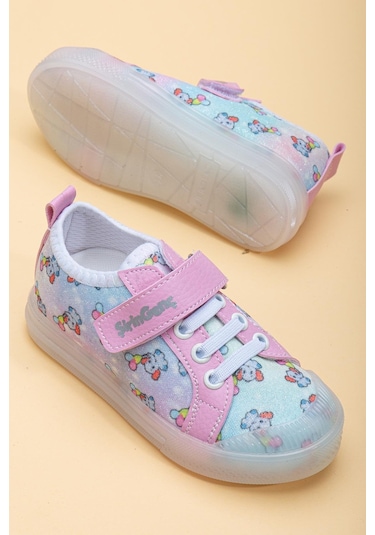 Şirinbebe Şiringenç Keten Fuşya Kız İlkadım Bebek Çocuk Ayakkabısı-2897-fuşya Fuşya