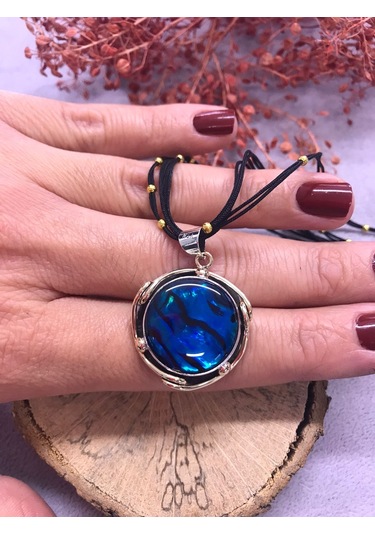 Okyanus Sedefi Gümüş Set 925 Ayar Doğal Taş