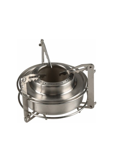 Mufunye Çadır Ve Pikniklerde Kullanım İçin Taşınabilir Alkollu Ocak, Katlanabilir - Dayanıklı Çelik Ve Alüminyum Malzeme Gümüş