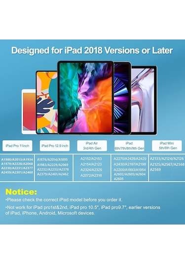 Yaozixa İpad İçin Manyetik Kapasitif Kalem: Yanma Ve Baskı Duyarlılığı, Çizim Ve El Yazısı İçin, Hatalı Dokunuşten Koruma, Siyah