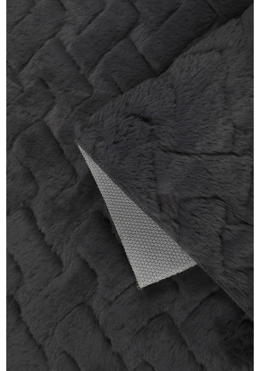 Desenli Tavşan Tüyü Yumuşak 2 Li Banyo Paspası Kaymaz Tabanlı Klozet Takımı Antrasit Antrasit Desenli Tavşan Tüyü Yumuşak 2 Li Banyo Paspası Kaymaz Tabanlı Klozet Takımı Antrasit Antrasit