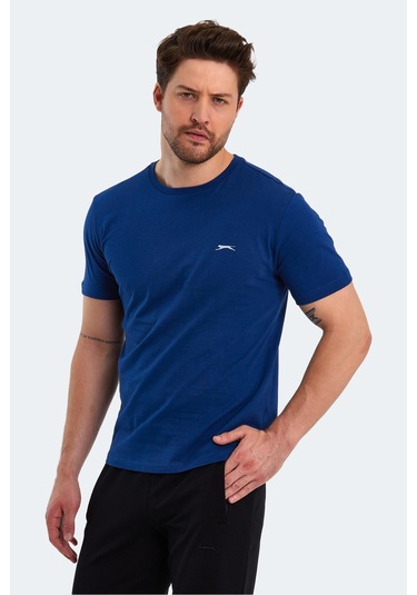 Slazenger Paınt I Erkek Baskılı Indigo Tişört Indigo