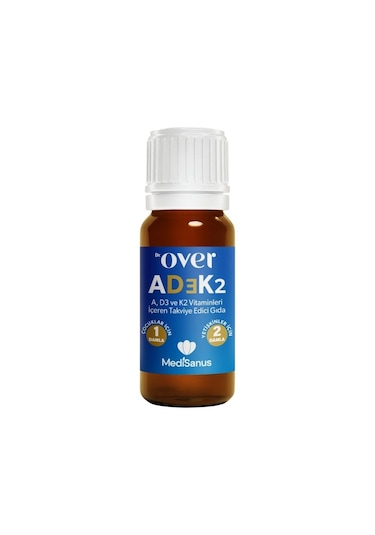Dr. Over A -D3 K2 Vitaminleri içeren Takviye Edici Gıda 20 ML