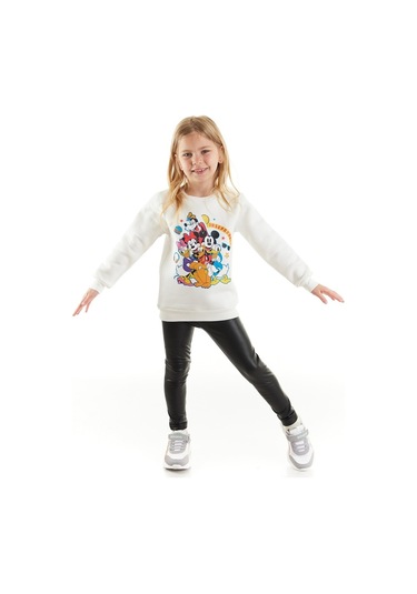 Supermino Minnie Mouse Lisanslı Kız Çocuk Sweatshirt 20170