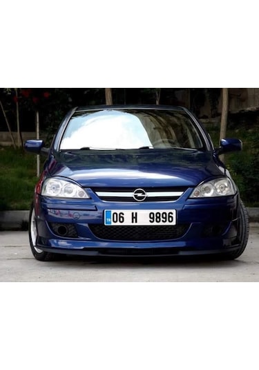 Opel Corsa C Uyumlu Çupra Ön Tampon Lipi Cupra Lip 3 Parça