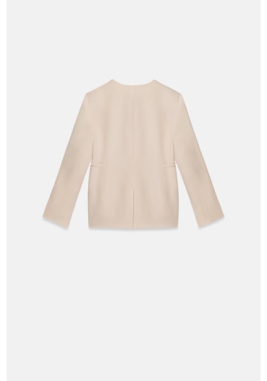 Thalure Kadın Krem Beli Bağcıklı Blazer